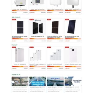 Thiết Kế Website Công Ty Năng Lượng Mặt Trời Solar