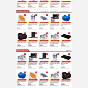Thiết Kế Website Bán Hàng Điện Nước Bồn Nước