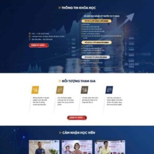 Thiết Kế Landing Page Bán Khóa Học Đầu Tư Doanh Nhân Đẹp, Chuẩn SEO