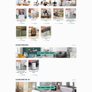 Thiết Kế Website Bán Hàng Gia Dụng Đẹp, Chuẩn SEO