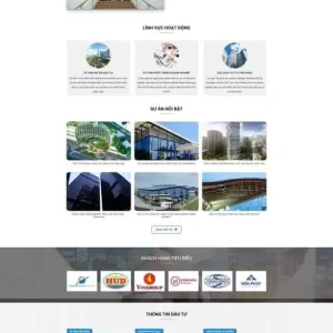 Thiết Kế Website Giới Thiệu Công Ty Xây Dựng Chuyên Nghiệp, Chuẩn SEO