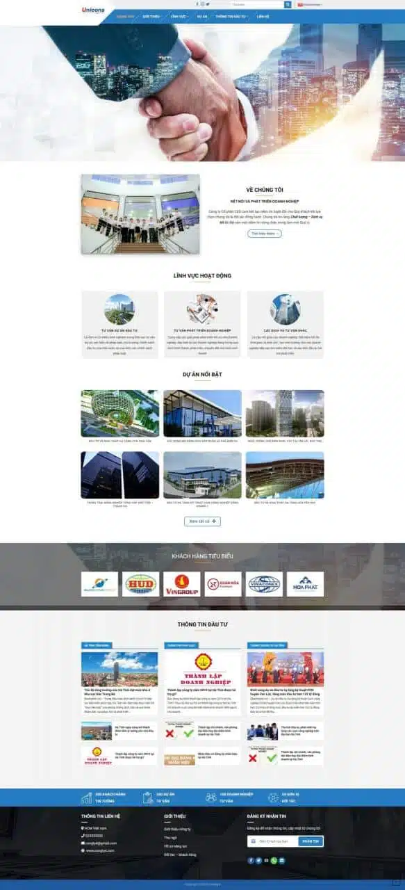 Thiết Kế Website Giới Thiệu Công Ty Xây Dựng Chuyên Nghiệp, Chuẩn SEO