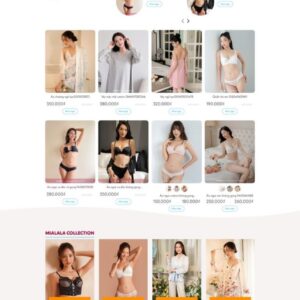 Thiết kế website bán váy ngủ đồ lót