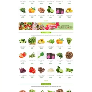 Theme wordpress thực phẩm 26 ,trái cây sạch