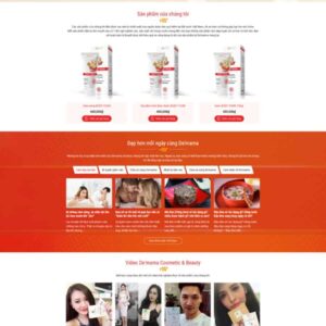 Thiết Kế Website Shop Bán Thực Phẩm Chức Năng Đẹp