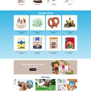 Theme wordpress thực phẩm thú cưng