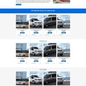 Thiết Kế Website Cho Thuê Xe Du Lịch