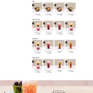 Thiết Kế Website Quán Trà Sữa