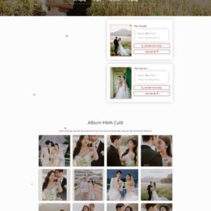 Thiết Kế Website Thiệp Cưới Có Chức Năng Lưu Bút