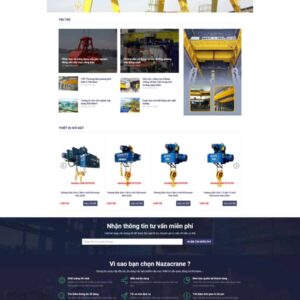 Thiết Kế Website Công Ty Cẩu Trục