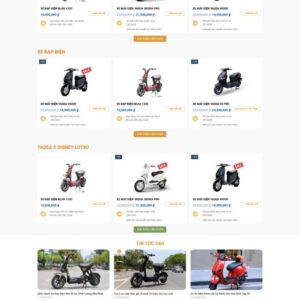 Theme wordpress bán xe điện 2
