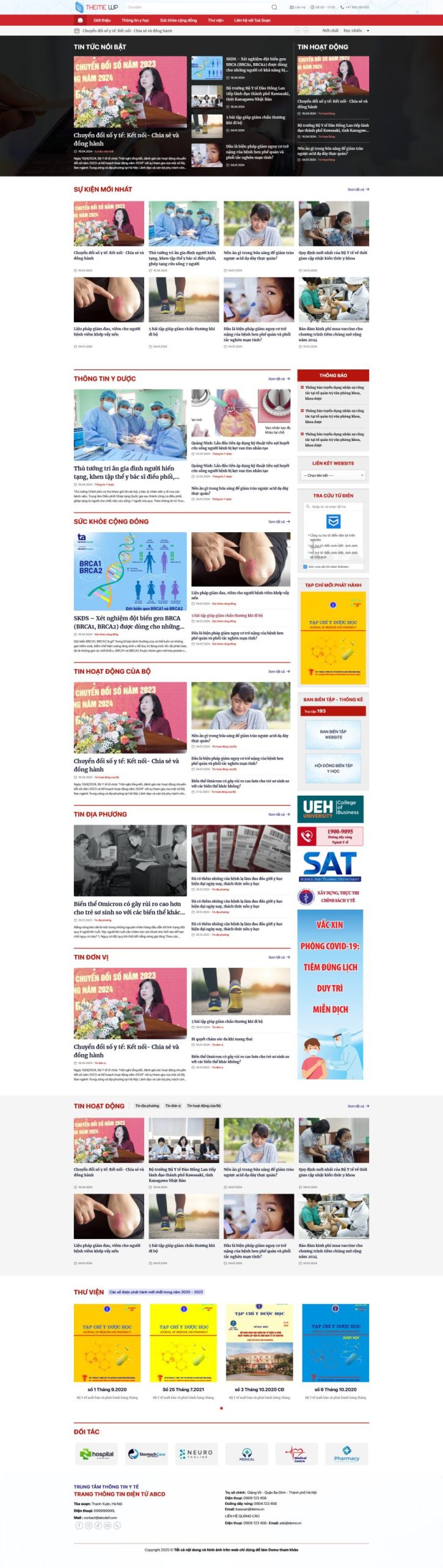 Thiết Kế Website Tin Tức Y Tế Chuyên Nghiệp